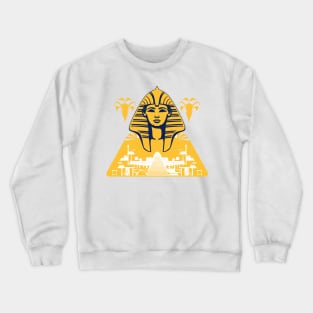 Egyptian Culture Unveiled: Illustrated Icons of Ancient Wonders Crewneck Sweatshirt